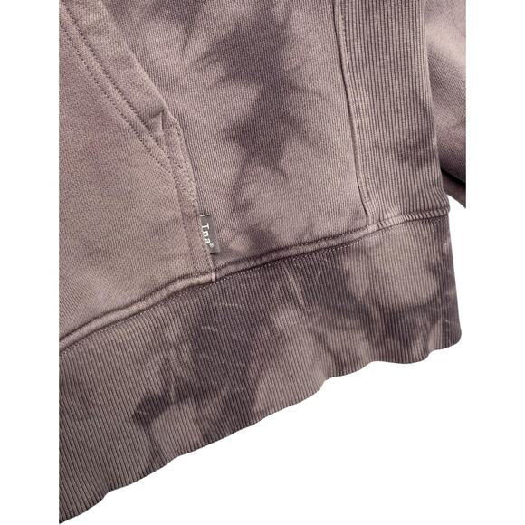 Tna Aritzia Hoodie Womens 2 Medium Gray Tie Dye Pullover Kangaroo Pocket Fleece - Picture 7 of 15